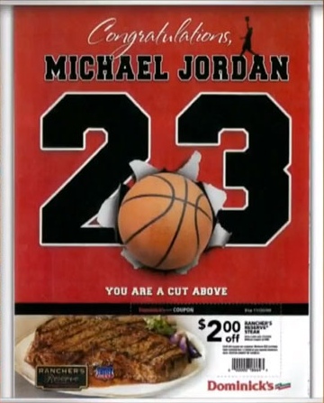 Michael Jordan Dominicks Ad